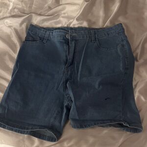 Casual Blue Denim Shorts